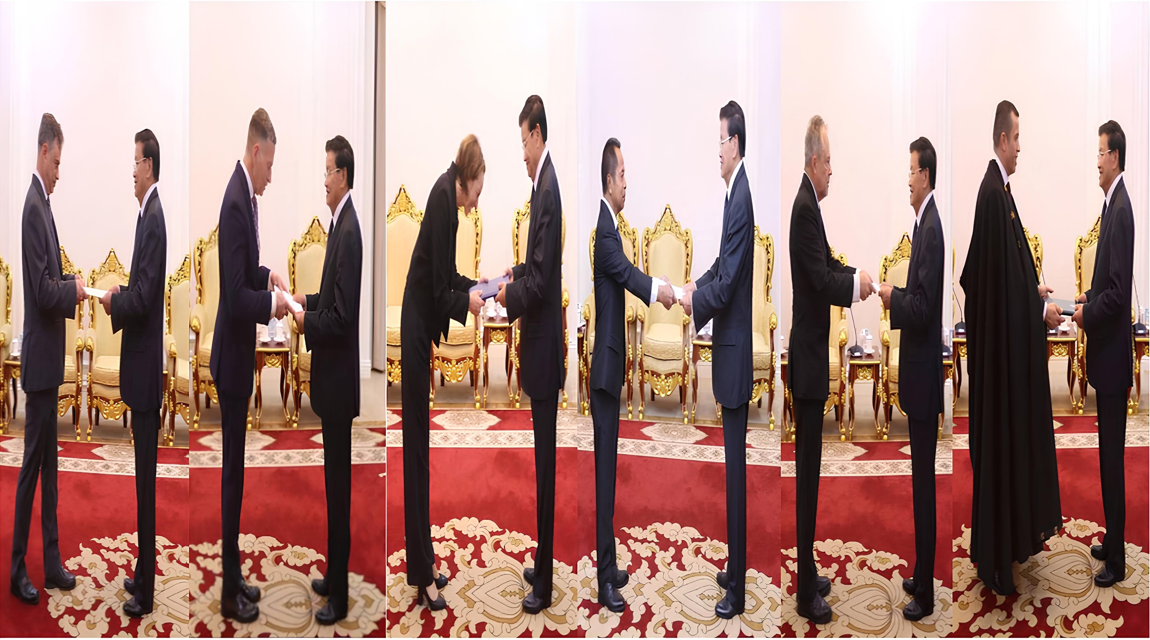 ປະທານປະເທດ ຮັບສານຕາຕັ້ງຈາກ ທູດຕ່າງປະເທດ